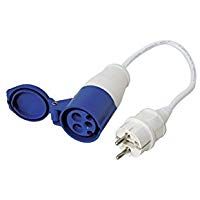 Rallonge femelle 4,5m avec prise de terre male, 16A, 220-240V