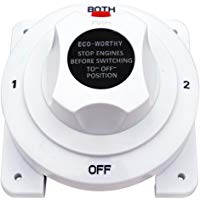 ECO-WORTHY Recargable Selector Interruptor Sustituye a Invitados 2111 A 4 Posici&oacute;n Para Marine Barco Caravana