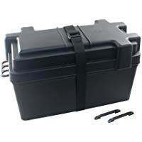 Caja de la bater&iacute;a l Interruptore para bater&iacute;a de 120 Ah negro, resistente a los &aacute;cidos y irrompible pl&aacute;stico