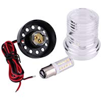 Qiilu 12V Marine Boat Yacht Navegaci&oacute;n Todo Round 360 &deg; Blanco LED Ancla Luz Impermeable