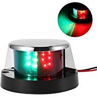 Konesky Luces de navegaci&oacute;n para Barcos, LED L&aacute;mpara de navegaci&oacute;n Marine LED Starboard IP65 Impermeable Verde y roja Luz Lateral para Yates Skeeter, DC 12V