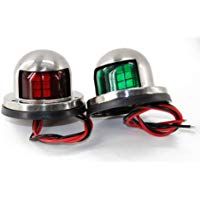 Soulitem- 1 par de Luces LED de navegaci&oacute;n para Barco Marino o yate, 12 V, Acero Inoxidable
