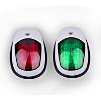 TiooDre Navegaci&atilde;&sup3;n en Barco de Navegaci&atilde;&sup3;n luz 12V de la L&atilde;&iexcl;Mpara LED Rojo y Verde luz Marina para Luces de Navegaci&atilde;&sup3;n del Arco del Acero Inoxidable Barco Yate