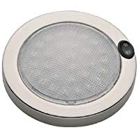 12 V 2,2 W 140 mm, acero inoxidable, montaje de techo LED con interruptor para barcos, yates y caravanas, autocaravanas, autocaravanas, dise&ntilde;o &uacute;nico de RV,