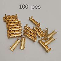 likkas 100Pcs Dock Connectors Line Pressing Button Quick Connect Button for Wiring Terminals Electrical Connector Kit