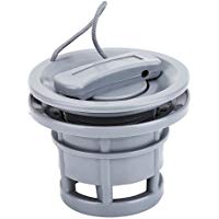V&aacute;lvula de Aire Kayak Doble Bloqueo con Llave para Barco Inflable Kayak Canoa (Gris)