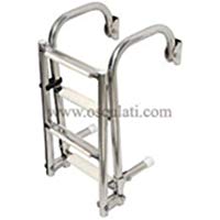 Scaletta pieghevole con attacchi arcuati 3 gradini English: S.S deck ladder 3 steps