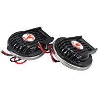 Pactrade - Interruptor de pie Compacto para Barco Marino con Anclaje de Viento, Color Negro, 2 Unidades de Arriba y Abajo 12/24 V 5 A