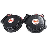 Pactrade - Interruptor de pie Compacto para Barco Marino con Anclaje de Viento, Color Negro, 2 Unidades de Arriba y Abajo 12/24 V 5 A
