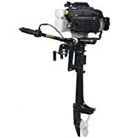OUKANING Motor Fueraborda de Barco 52cc, 4 Tiempos Motor de Fueraborda, Motor de Barco con Refrigeraci&oacute;n por Aire CDI 2.8kW
