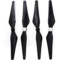 KEESIN 9450 - H&eacute;lice de Fibra de Carbono para Phantom 2 Phantom 3 (2 Pares) Negro-Plateado