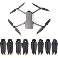 RC GearPro 2 Pares de h&eacute;lices de bajo Ruido para dji Mavic 2 Zoom / Pro Drone, aspas Plegables para balanceado 8743F (Gold+Silver)