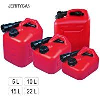 Muy &uacute;til tanque de combustible "JERRYCAN" en volumen 5, 10, 15 o 22 l, polietileno HDPE