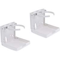 Gazechimp 2x Bebida Copa Sostenedor Ajustable Plegable para Barco Marina Caravana Coche RV