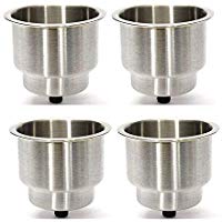 4X Acero Inoxidable Titular de Bebida de Soporte Copa Para Marina Barco Yate Coche RV