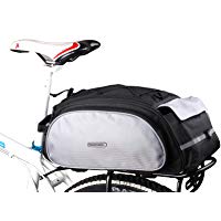 DCCN Alforja para Bicicleta, Impermeable, Color Negro, 13L