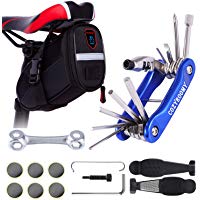 COZYROOMY Bolsa sill&iacute;n Kit Herramientas reparaci&oacute;n Bicicletas con Herramienta Bicicleta multifunci&oacute;n y Herramienta reparaci&oacute;n neum&aacute;ticos Bicicleta Herramienta Cadena