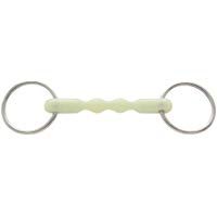 PFIFF - Bocado para caballos de h&iacute;pica, tama&ntilde;o 12,5 cm, color blanco