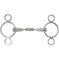 PFIFF - Bocado para caballos de h&iacute;pica, tama&ntilde;o 15,5 cm, color plateado