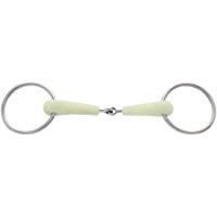 PFIFF - Bocado para caballos de h&iacute;pica, tama&ntilde;o 12,5 cm, color blanco