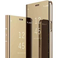 Robinsoni Funda Compatible con iPhone 11 Pro Max Funda Cartera iPhone 11 Pro Max Carcasa Cuero Libro Cover TPU de Silicona Carcasa Claro Cuaderno Funda Billetera Espejo Funda para iPhone 11 Pro Max