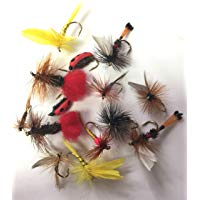 Pesca de moscas 14 mosca seca selecci&oacute;n moscas Classic paquete #6
