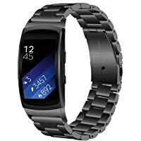 TRUMiRR Gear Fit 2 Correa de Reloj, Solid Banda de Acero Inoxidable Sports Strap Pulsera de Mu&ntilde;eca para Samsung Gear Fit 2 SM-R360/Fit 2 Pro SM-R365 Reloj Inteligente