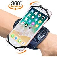 Bovon Brazalete Deportivo, Brazalete para el Antebrazo Transpirable con 360&deg; Rotaci&oacute;n y Bolsillito de Llaves para Correr Montar para iPhone XS Max XR 8 Plus 7, Galaxy S9 Plus Note 9 Movil de 4"-6.5"