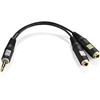 Sennheiser PCV 05 - Adaptador de cable, 2 X 3.5 mm, negro