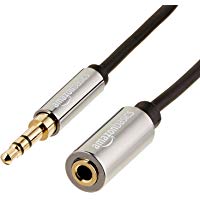 AmazonBasics - Cable alargador de audio est&eacute;reo (conector 3,5 mm macho a hembra, 3,6 m)