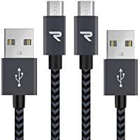 Cable Micro USB Carga R&aacute;pida 1m [2-Unidades] GARANT&Iacute;A DE por Vida - 2.4A Cable USB Micro USB Compatible con Android, Samsung Galaxy, Kindle, Sony, Nexus, Motorola y m&aacute;s - Gris Espacial