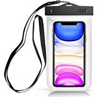 Funda movil Impermeable Sumergible Universal Valida para Smartphones hasta 6.8" Certificado IPX8 Funda acuatica movil Funda movil Agua (Transparente)