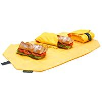 Roll'eat - Boc'n'Roll Square - Bolsa Merienda Porta Bocadillos Ecol&oacute;gica y Reutilizable sin BPA | Funda Bocadillo con Cierre F&aacute;cil Ajustable