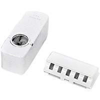 Aofocy Pasta de dientes Exprimidor Dispensador de pasta de dientes Dispensador autom&aacute;tico de pasta de dientes Soporte para cepillo de dientes autom&aacute;tico Soporte para cepillo de dientes de pared blanco