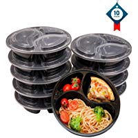OITUGG Contenedor de Compartimentos de Comida Preparada con Tapa, Apilable, Lavavajillas y Microondas, Caja de Almuerzo