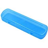 Ogquaton Caja de Cepillo de Dientes port&aacute;til Estuche de Almacenamiento para el Cepillo de Dientes de Viaje Suministros de Viaje para Viajar Camping Uso en el hogar 1pcs Azul