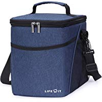 Lifewit&nbsp;Bolsa T&eacute;rmica para Llevar Almuerzo para Adultos/Hombres/Mujeres/Ni&ntilde;os, con una Bolsa Peque&ntilde;a para Playa/Picnic/Camping/Barbacoa Gris