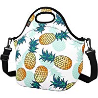 Nuovoware Bolsa Porta Alimentos, Bolsa Almuerzo Bolsa Comida Neopreno para Picnic con Correa de Hombro