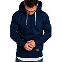 Sudadera para Hombre,Hombres de Manga Larga oto&ntilde;o Invierno Casual Sudadera Camisas Blusa Top ch&aacute;ndales