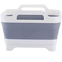 OuYou Port&aacute;til Plegable Cesta de Almacenamiento Fregadero Lavar Frutas y Verduras Drenaje Organizador de Cocina Accesorios Suministros