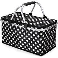 Plegable Cesta de Picnic Caja de Comida Aislamiento T&eacute;rmico Bolsa del Almuerzo Bolsa de Almacenamiento para Picnic Al Aire Libre con Aislamiento para Picnic al Aire Libre o Camping