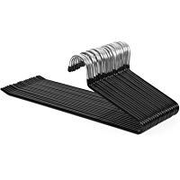 SONGMICS 20 Unidades Perchas para Pantalones Metal Cromado Antideslizantes 38 x 13 cm CRI004-20