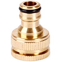 BESTOMZ 1/2 3/4 Pulgadas Adaptador de Grifo de Lat&oacute;n Lavadora Accesorios de Manguera Adaptador de Conector R&aacute;pido Adaptador de Manguera de Jard&iacute;n de Cocina Grifo