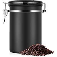 Recipiente de caf&eacute;, bote de caf&eacute; Asixx 1.8L Gran herm&eacute;tico Acero inoxidable Recipiente de caf&eacute; Recipiente de cocina Sotrage para caf&eacute;, regalo de Navidad y regalo
