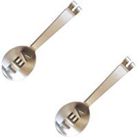 NANHONG 2Pcs Pinzas de Bolsa de t&eacute; de Acero Inoxidable Colador de t&eacute; Exprimidor Holder Grip Metal Cuchara Mini Az&uacute;car Para Barra de Cocina