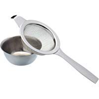 Kitchen Craft Le'Xpress - Colador de T&eacute;, Doble Mano, Acero Inoxidable