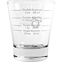 EDESIA ESPRESS - Vaso medidor para caf&eacute; expreso - Marcas en blanco - 85 ml