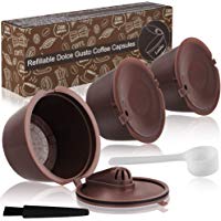 Letilio Filtros C&aacute;psulas de Caf&eacute; puede rellenar reutilizar para Dolce Gusto Cafetera