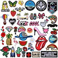 Patch Sticker - RYMALL 42 PC Patch Sticker, Cute DIY Ropa Parches para la camiseta Jeans Ropa Bolsas