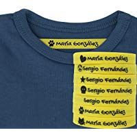 100 Etiquetas Termoadhesivas Personalizadas con Icono para marcar la ropa.